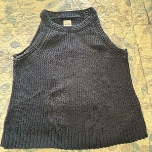 NIC+ZOE Women's Dark Gray Knit Tank Top